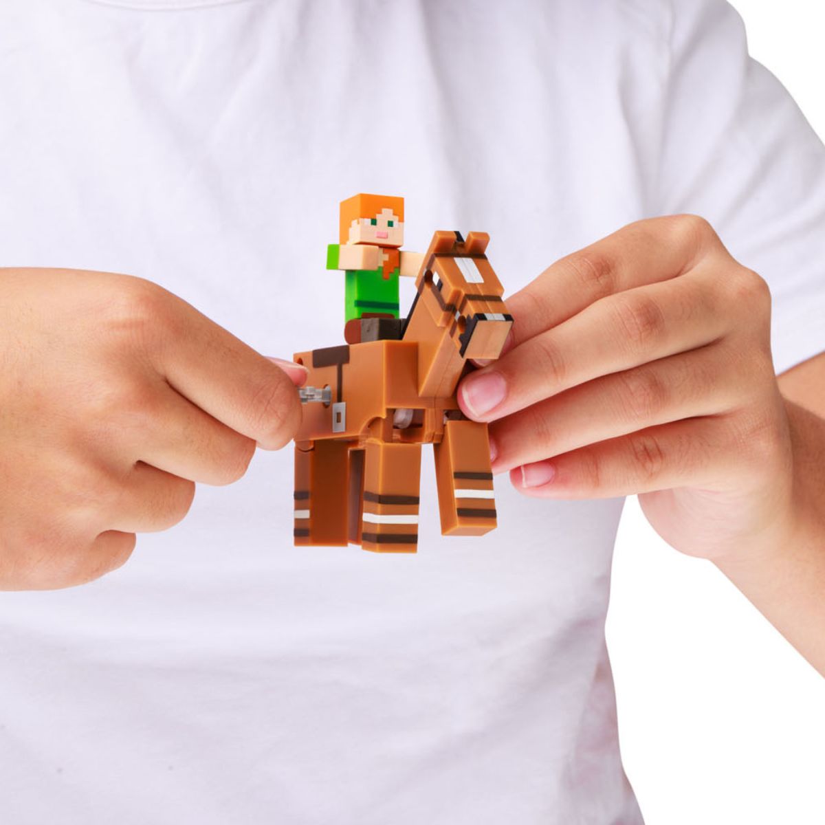 Đồ Chơi Minecraft Dây Cót Alex Cưỡi Ngựa MINECRAFT PMI HOR/MC1014