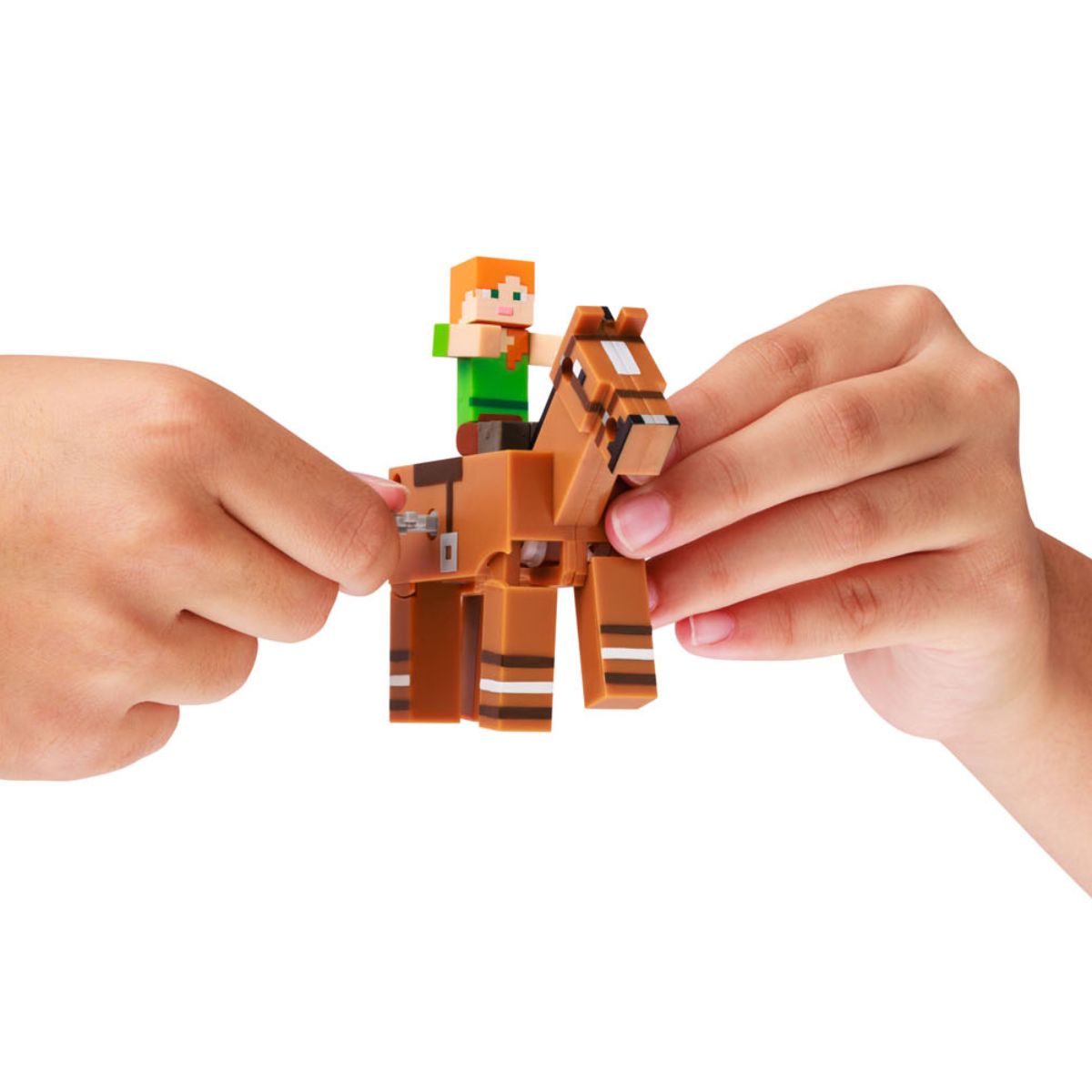 Đồ Chơi Minecraft Dây Cót Alex Cưỡi Ngựa MINECRAFT PMI HOR/MC1014