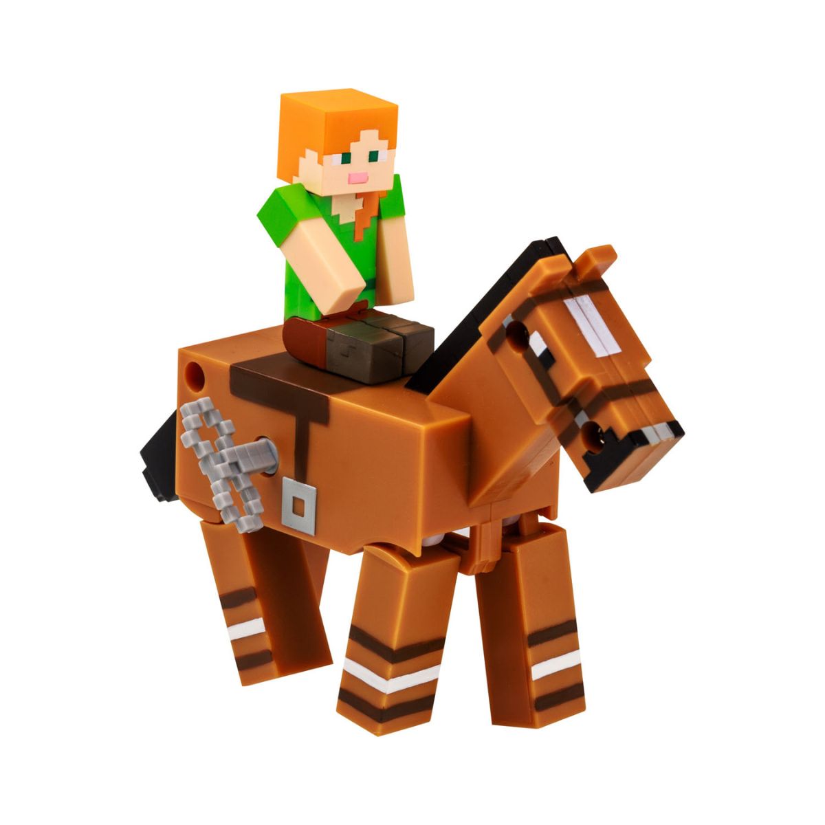 Đồ Chơi Minecraft Dây Cót Alex Cưỡi Ngựa MINECRAFT PMI HOR/MC1014