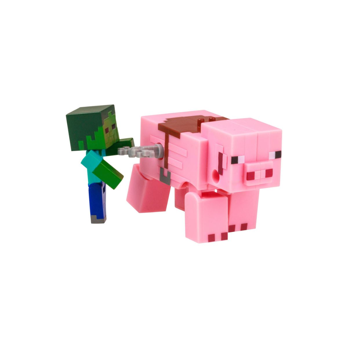 Đồ Chơi Minecraft Dây Cót Baby Zombie Cưỡi Heo MINECRAFT PMI PIG/MC1014