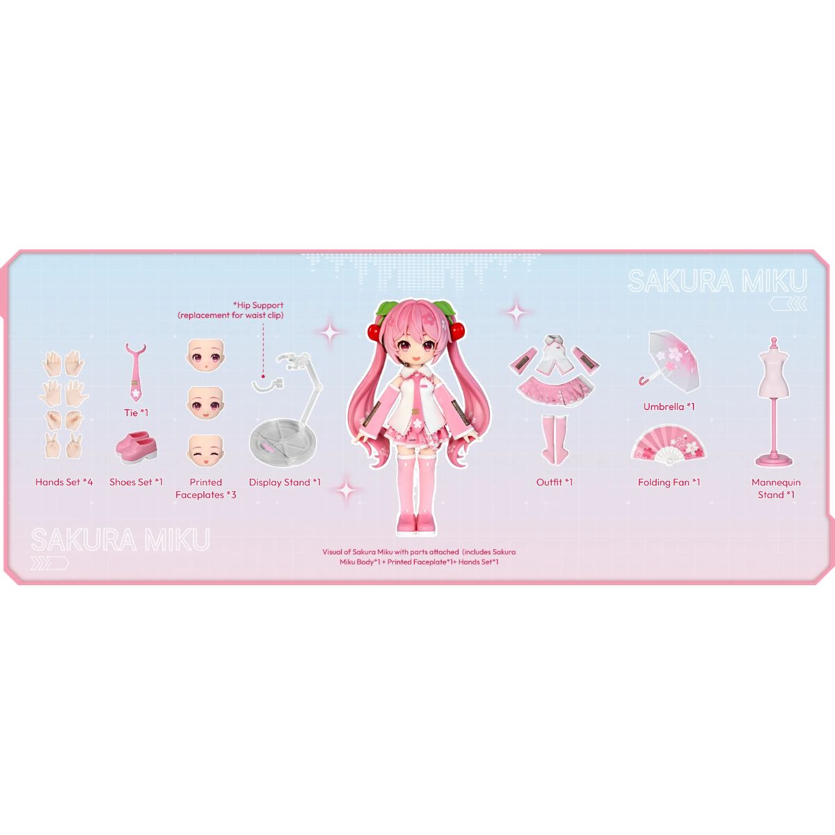 Đồ Chơi Mô Hình HATSUNE MIKU Trang Phục Sakura Miku BLOKEES 73540