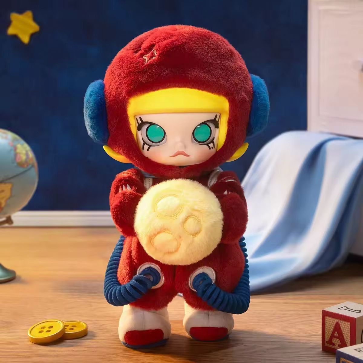 Đồ Chơi Mô Hình Molly Hello, Moon 1/8 Action Figure POP MART IP MOLLY 6941313027459