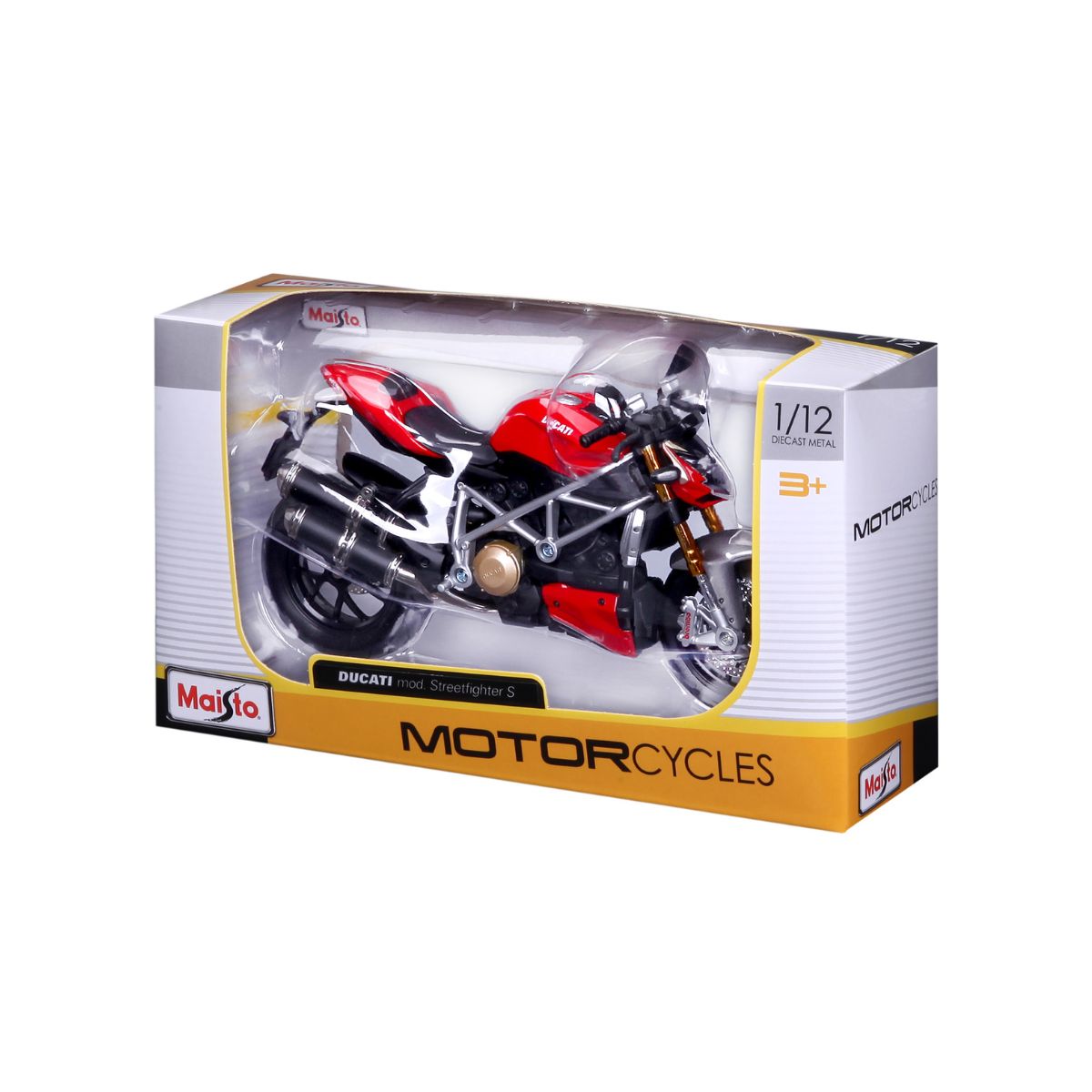 Đồ Chơi Mô Hình Xe Mô Tô 1:12 Dòng Ducati Super Naked S MAISTO 11024RED/MT31101