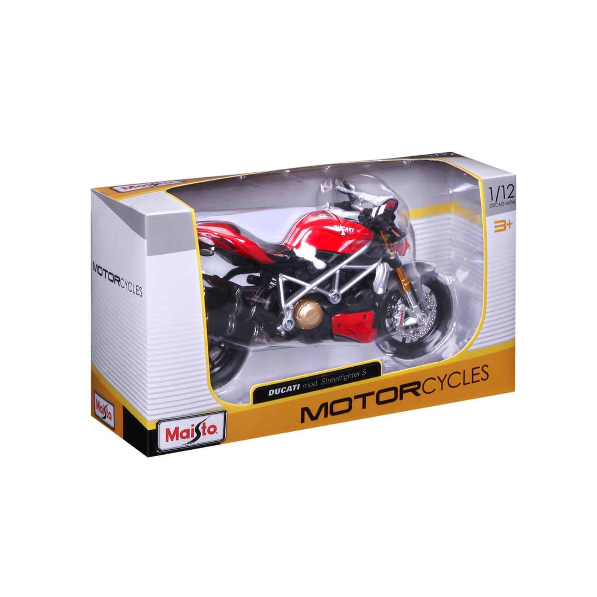Đồ Chơi Mô Hình Xe Mô Tô 1:12 Dòng Ducati Super Naked S MAISTO 11024RED/MT31101