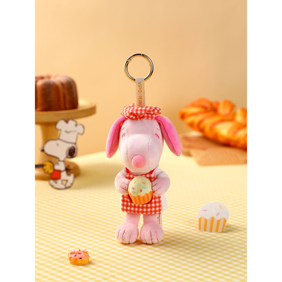 Đồ Chơi Móc Khoá Nhồi Bông Snoopy V2 - Chủ Đề Tiệm Bánh PLUSH TOY SP37593