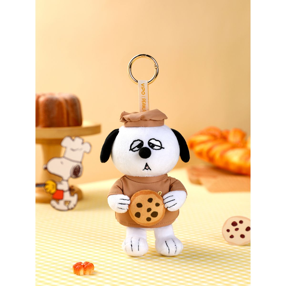 Đồ Chơi Móc Khoá Nhồi Bông Snoopy V2 - Chủ Đề Tiệm Bánh PLUSH TOY SP37593