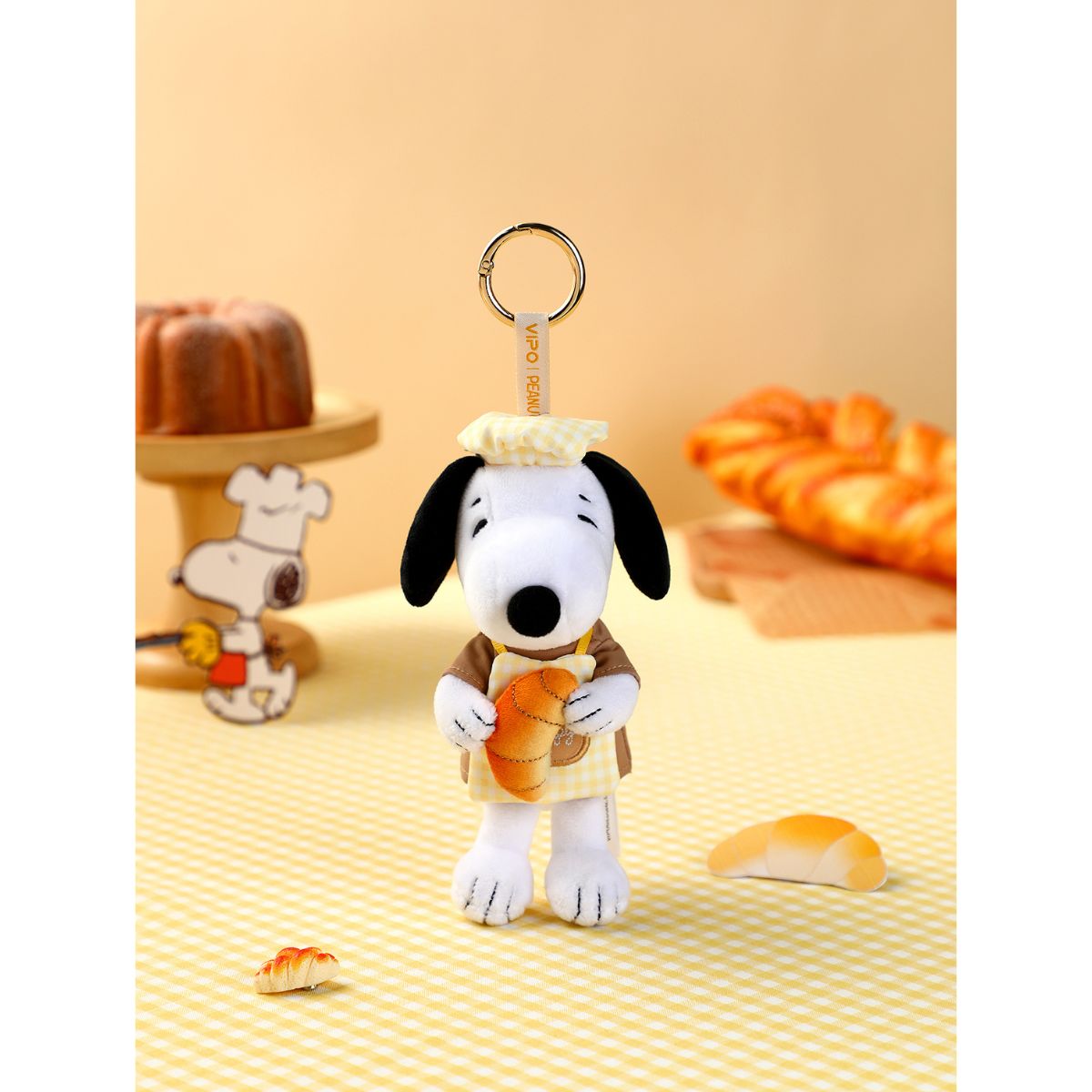 Đồ Chơi Móc Khoá Nhồi Bông Snoopy V2 - Chủ Đề Tiệm Bánh PLUSH TOY SP37593