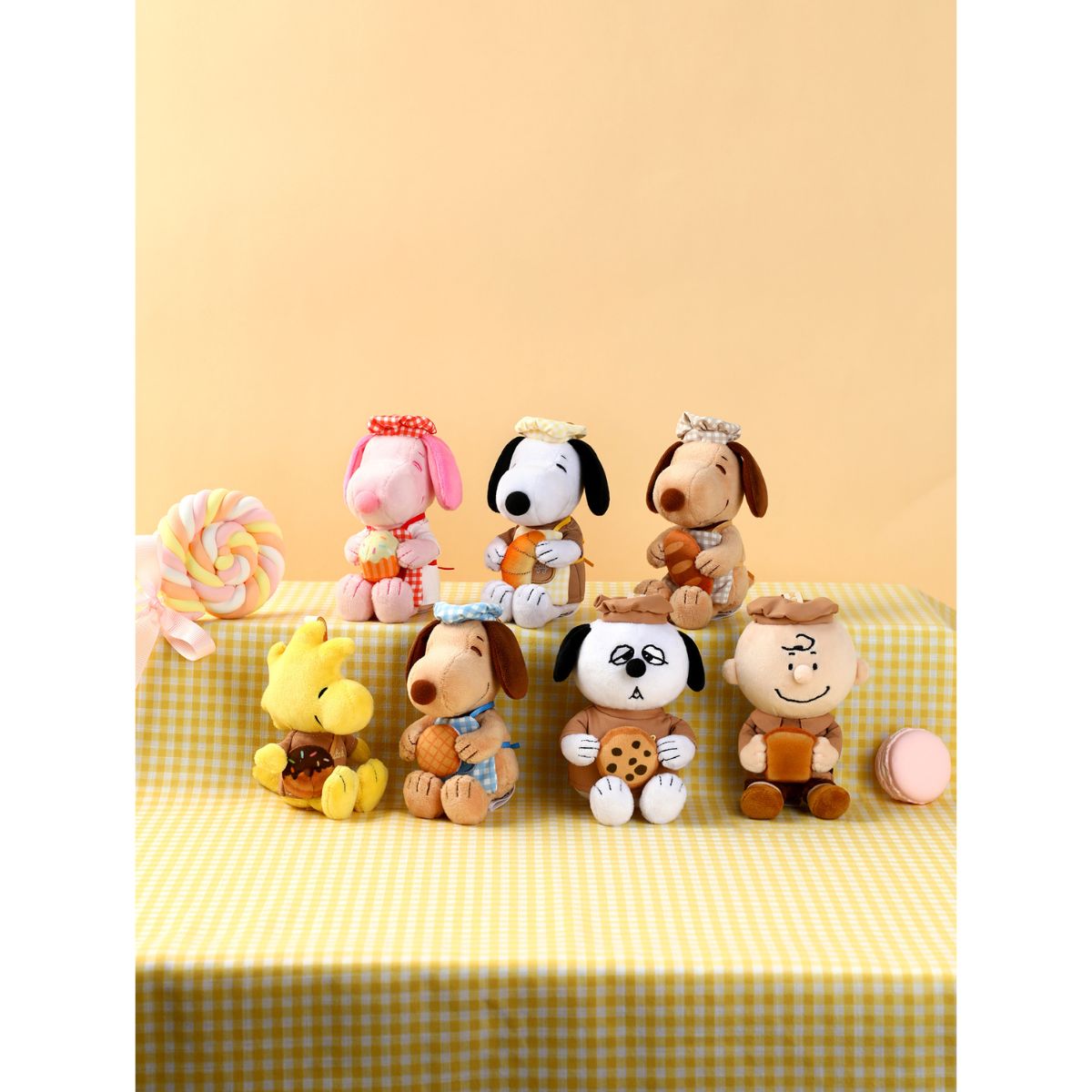 Đồ Chơi Móc Khoá Nhồi Bông Snoopy V2 - Chủ Đề Tiệm Bánh PLUSH TOY SP37593