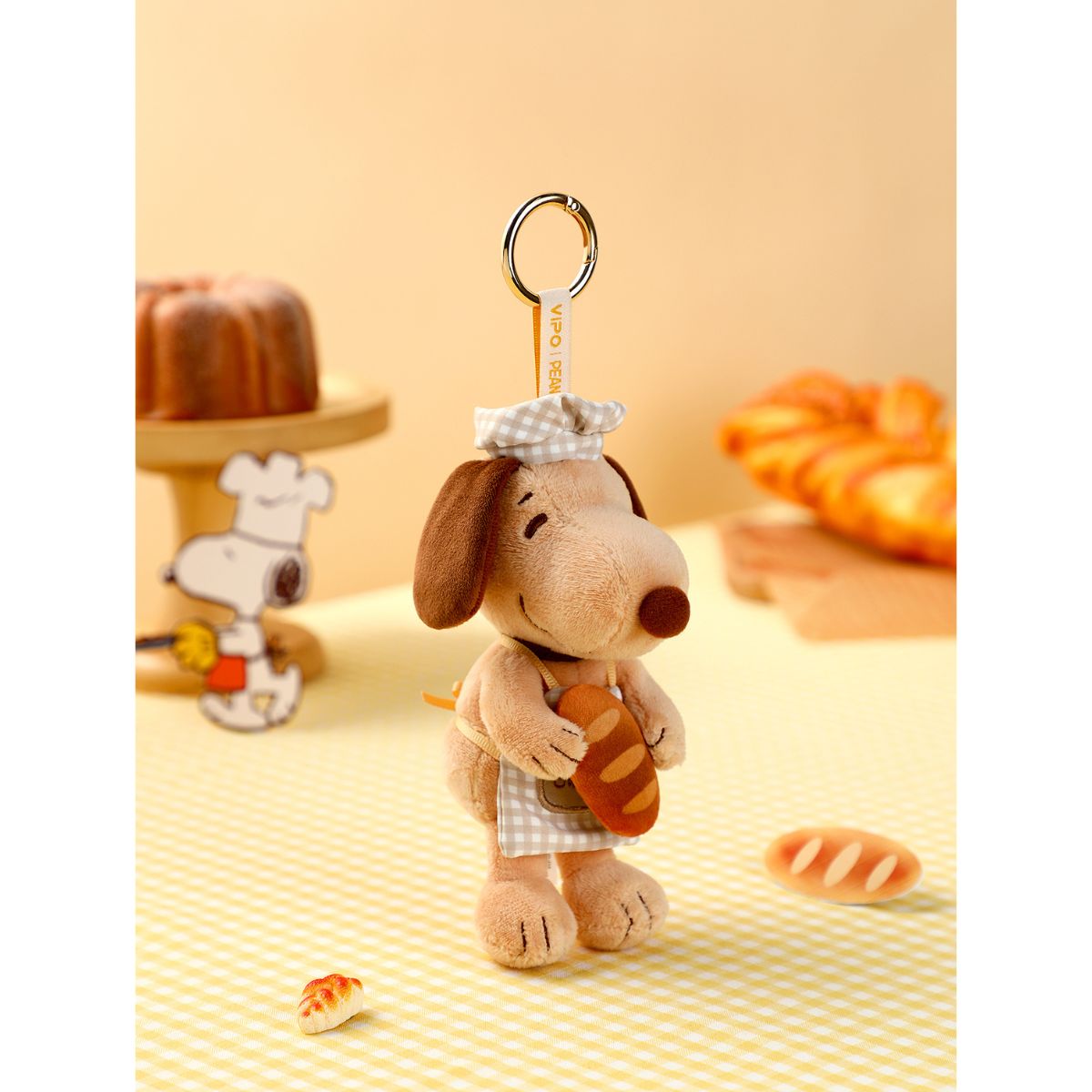 Đồ Chơi Móc Khoá Nhồi Bông Snoopy V2 - Chủ Đề Tiệm Bánh PLUSH TOY SP37593