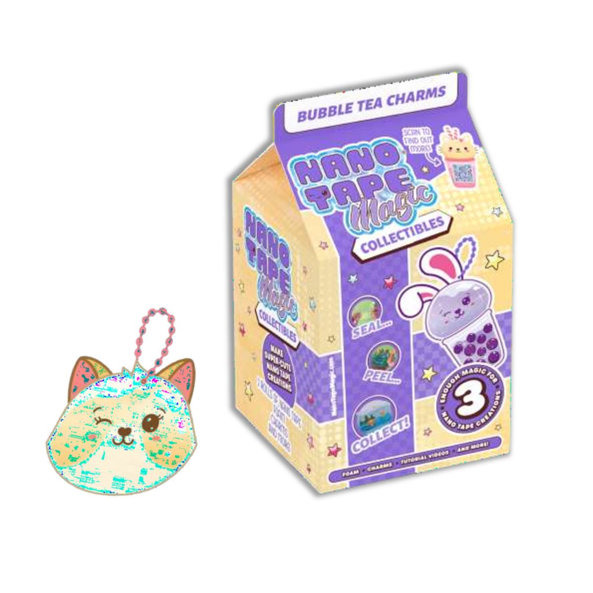 Đồ Chơi Nano Tape - Móc Khoá Trà Sữa Đáng Yêu NANO ART NA1274