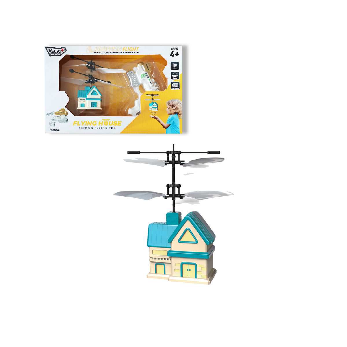 Đồ Chơi Ngôi Nhà Bay Cảm Biến (Xanh dương) VECTO VT2760E