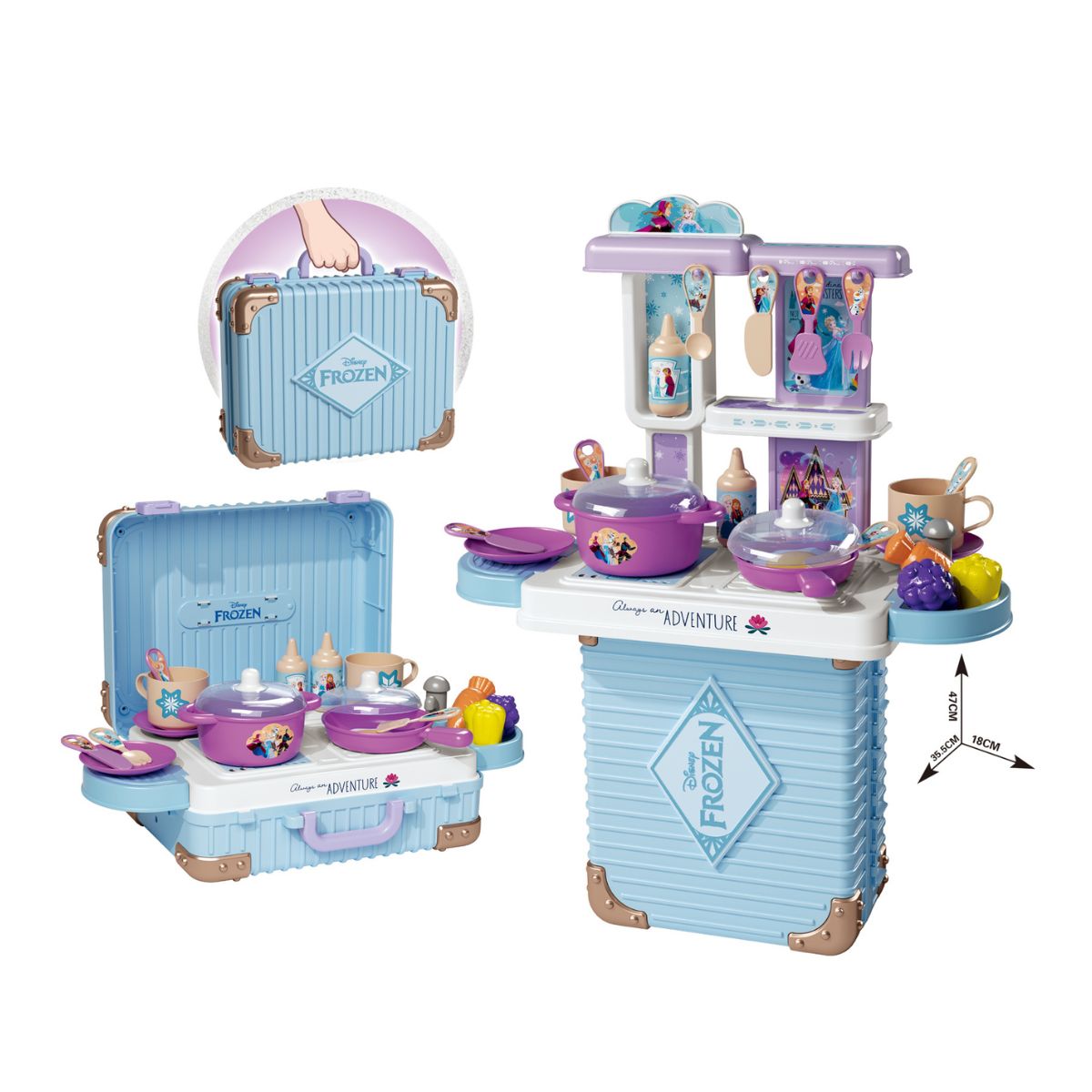 Đồ Chơi Nhà Bếp Dáng Vali 3 Trong 1 Frozen SWEET HEART SH8-301A