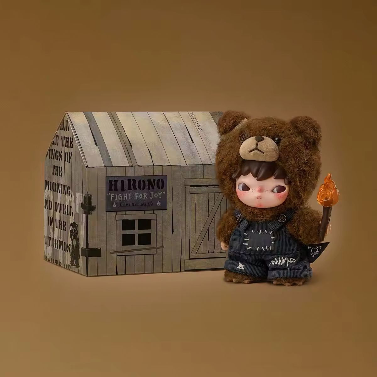 Đồ Chơi Nhân Vật Nhồi Bông Hirono Living Wild - Fight For JoyPlushDoll POP MART IP HIRONO 6941313006058