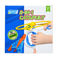 Đồ Chơi Phóng Máy Bay Và Chong Chóng 2 Trong 1 Màu Xanh CHAMPION GAMES CPG008-BL