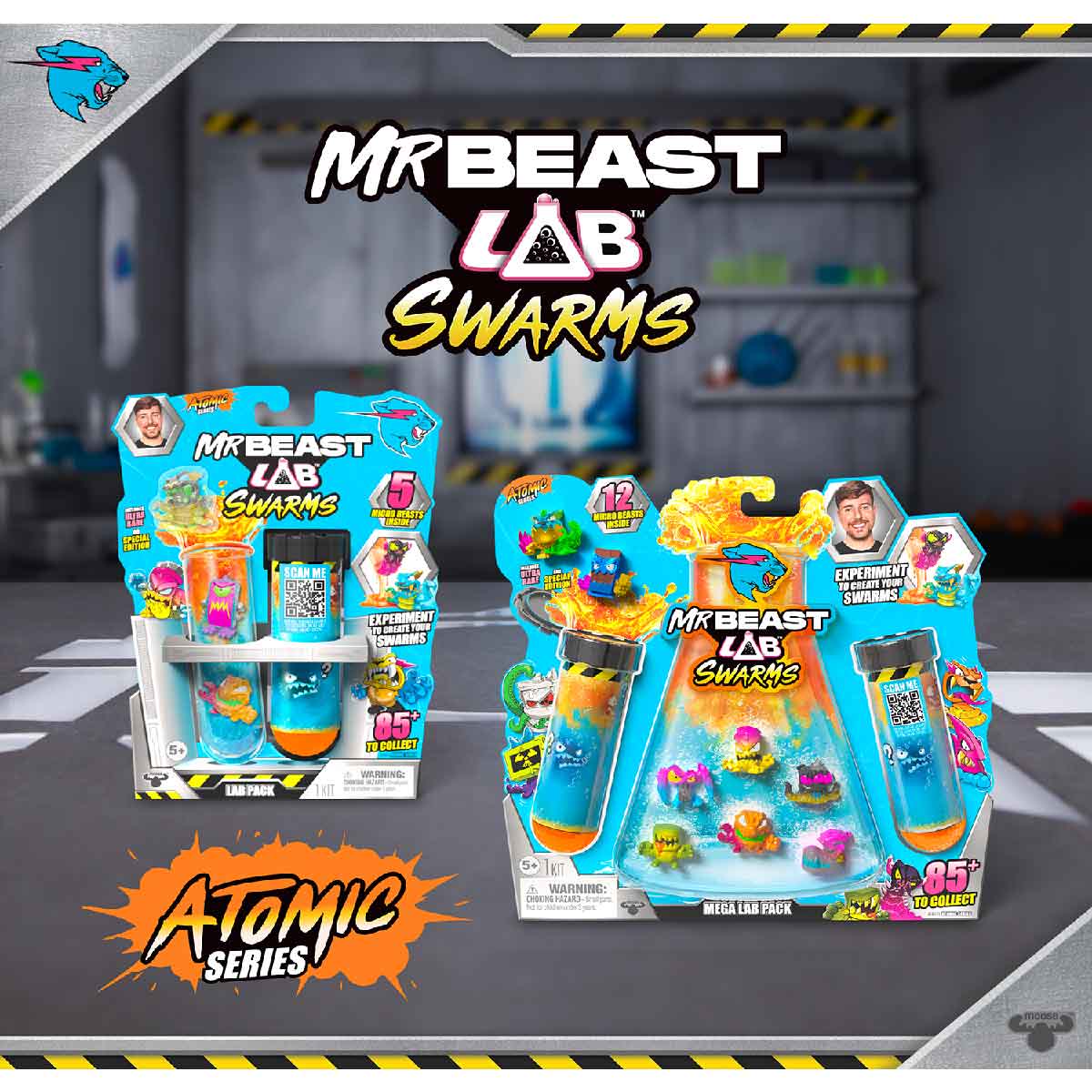 Đồ Chơi Phòng Thí Nghiệm - 12 Sinh Vật - 1 MRBEAST LAB 24749