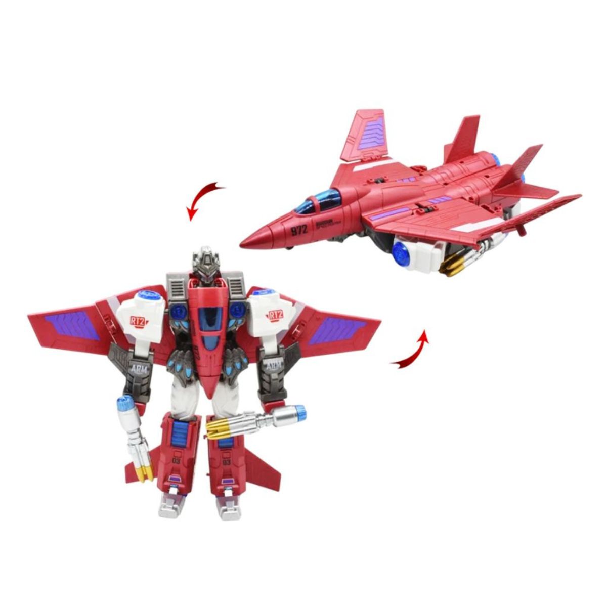 Đồ Chơi Robot Biến Hình Thành Phi Cơ (Đỏ) VECTO VT698B14/RD