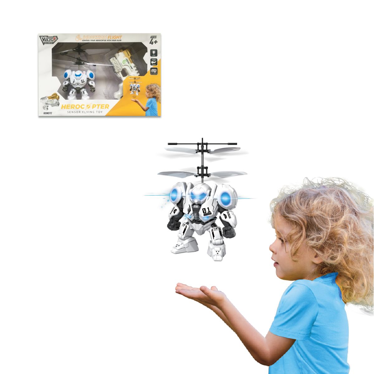 Đồ Chơi Robot Chiến Binh Bay Cảm Biến VECTO VT2750E