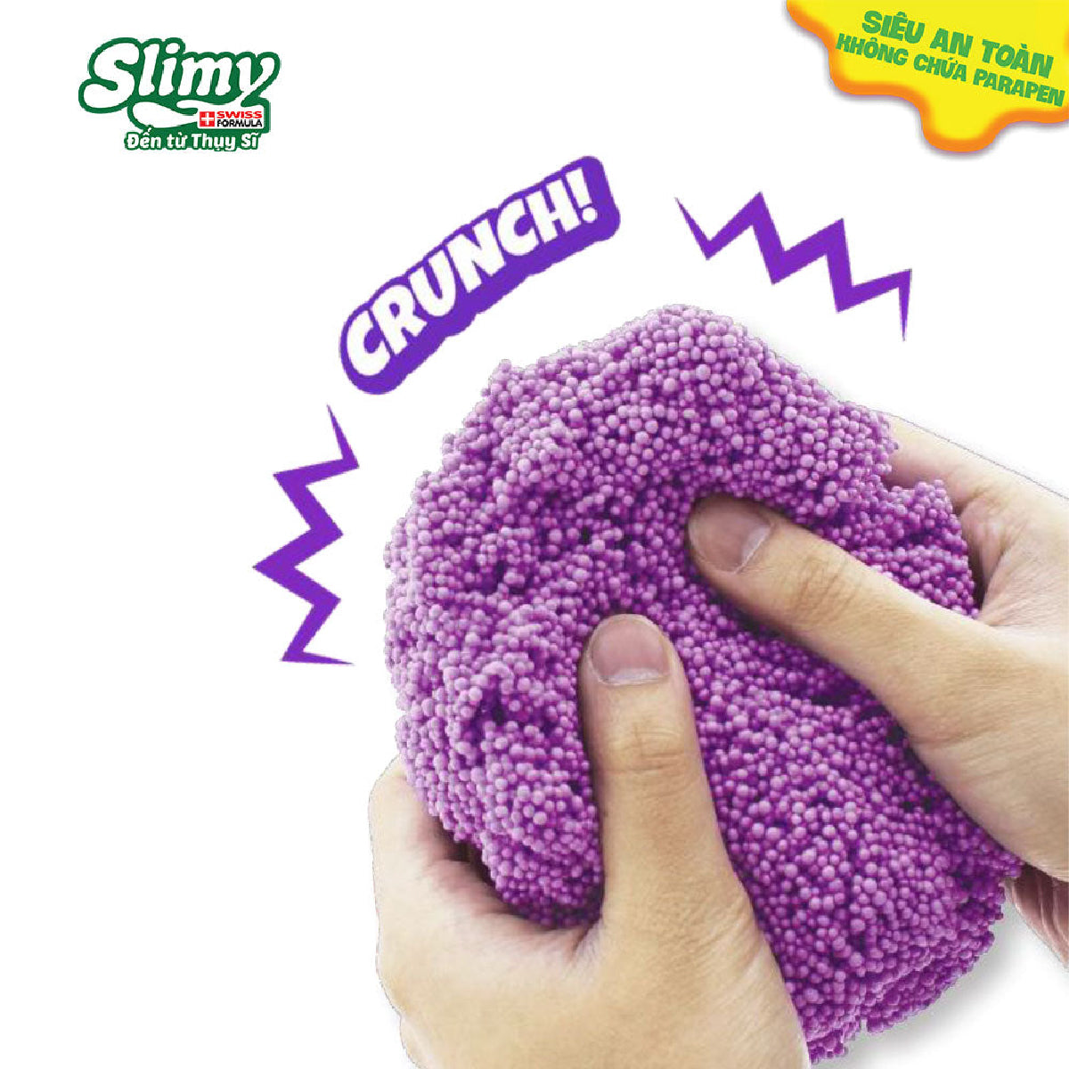 Đồ Chơi Sáng Tạo Slimy Foam Slime Xốp 3 Màu Xanh Tím Cam SLIMY 38004