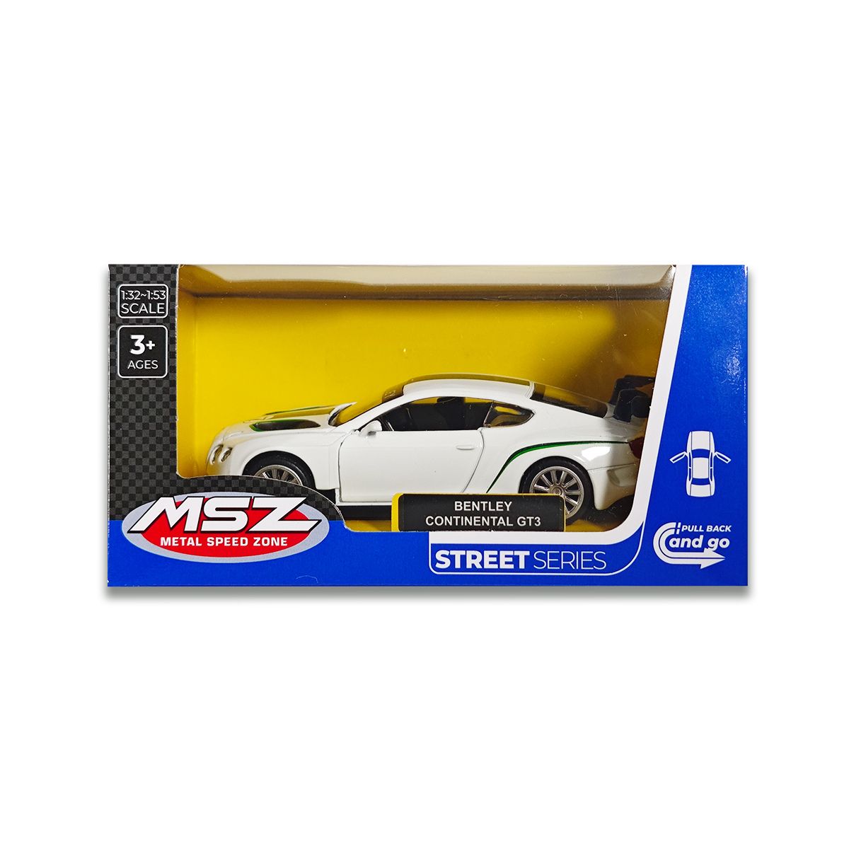 Đồ Chơi Siêu Xe Bentley Continental GT3 (Trắng) VECTO VT67319/WH