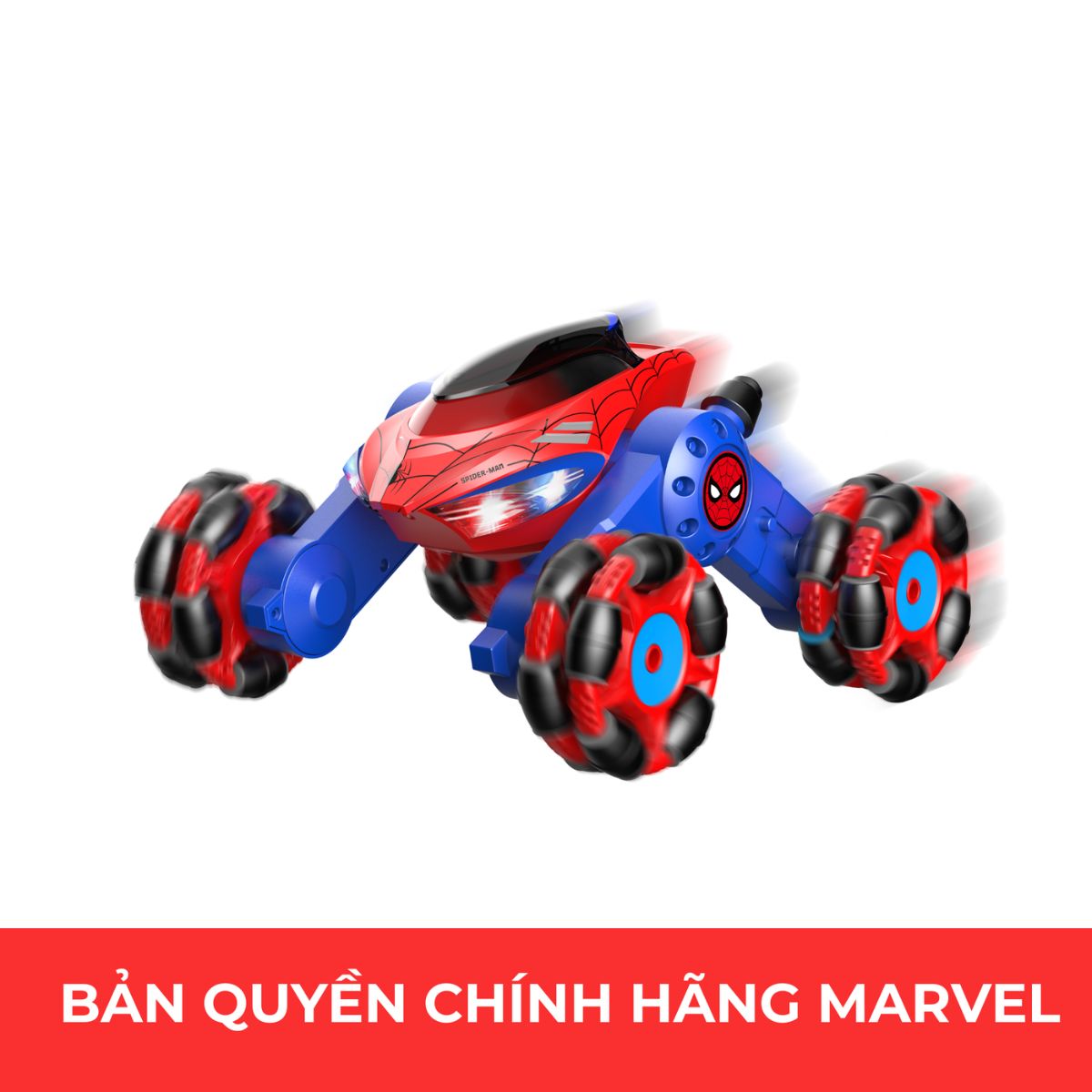 Đồ Chơi Siêu Xe Biểu Diễn Marvel Spider Man Điều Khiển Từ Xa VECTO MM5588-620-01