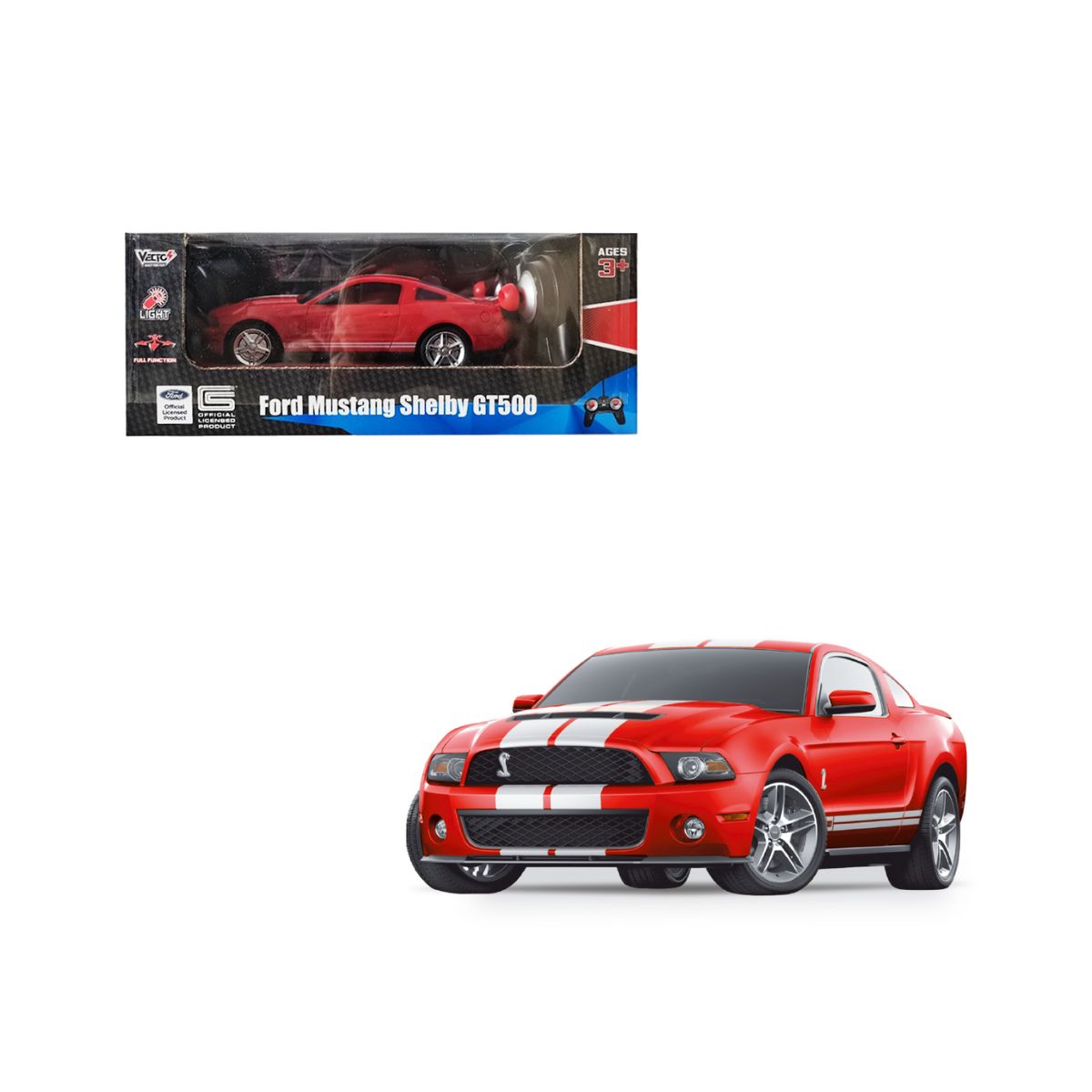 Đồ Chơi Siêu Xe Ford Shelby Điều Khiển Từ Xa (Đỏ) VECTO VT27050/RD