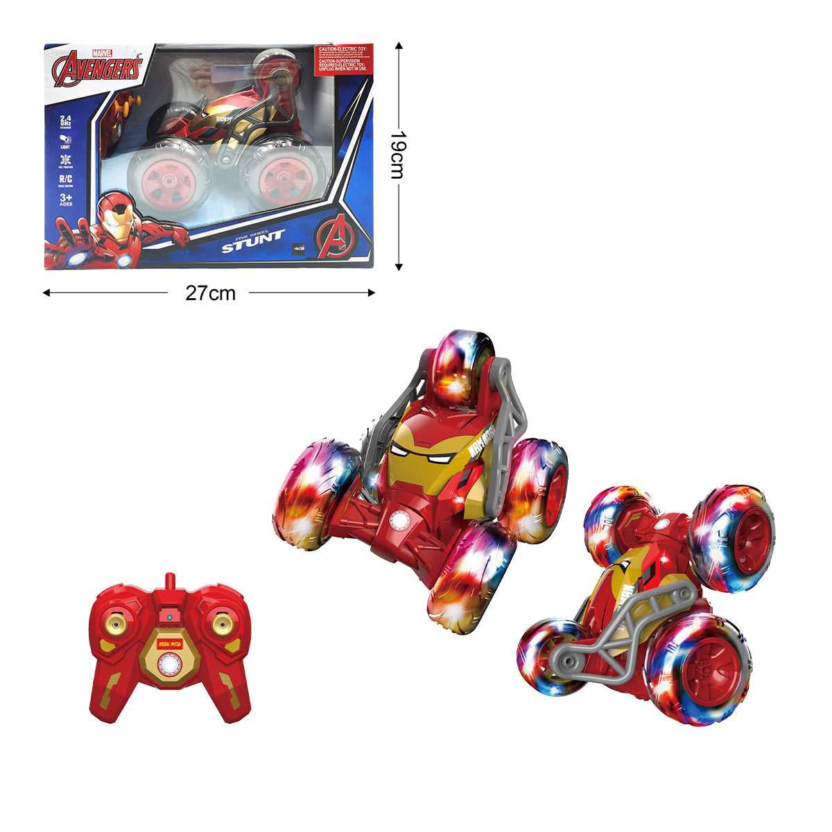 Đồ Chơi Siêu Xe Iron Man 5 Bánh Điều Khiển Từ Xa VECTO MM5588-624-03