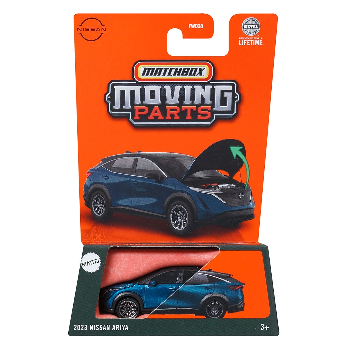 Đồ Chơi Siêu Xe Nissan Ariya MATCHBOX Moving Parts JBW80/FWD28
