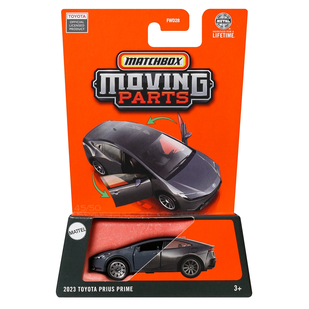 Đồ Chơi Siêu Xe Toyota Prius Prime 2023 MATCHBOX Moving Parts JBW81/FWD28