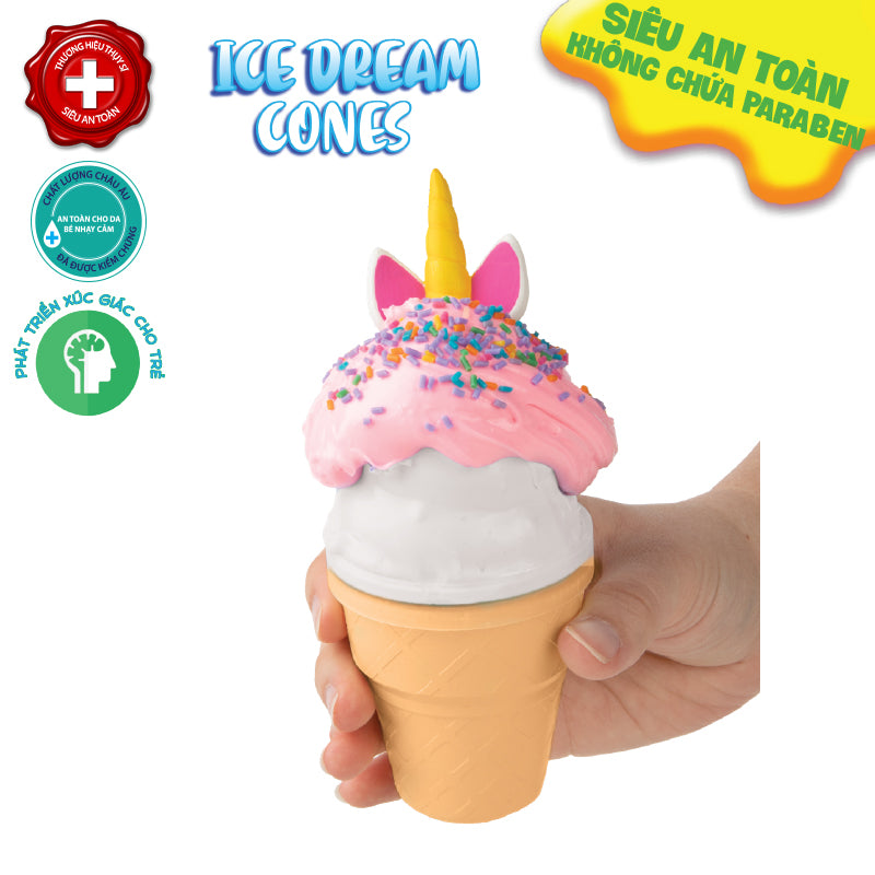 Đồ Chơi Slimy Kem Ốc Quế Ngọt Ngào Kỳ Lân 33919A