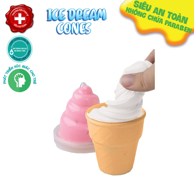 Đồ Chơi Slimy Kem Ốc Quế Ngọt Ngào Trái Tim SLIMY 33919A