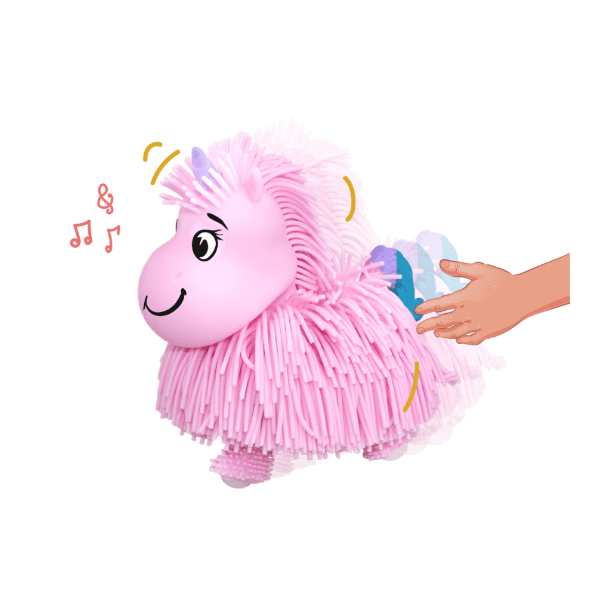 Đồ Chơi Thú Cưng Nhún Nhảy Kỳ Lân Hồng JIGGLY PETS JP002F-PI