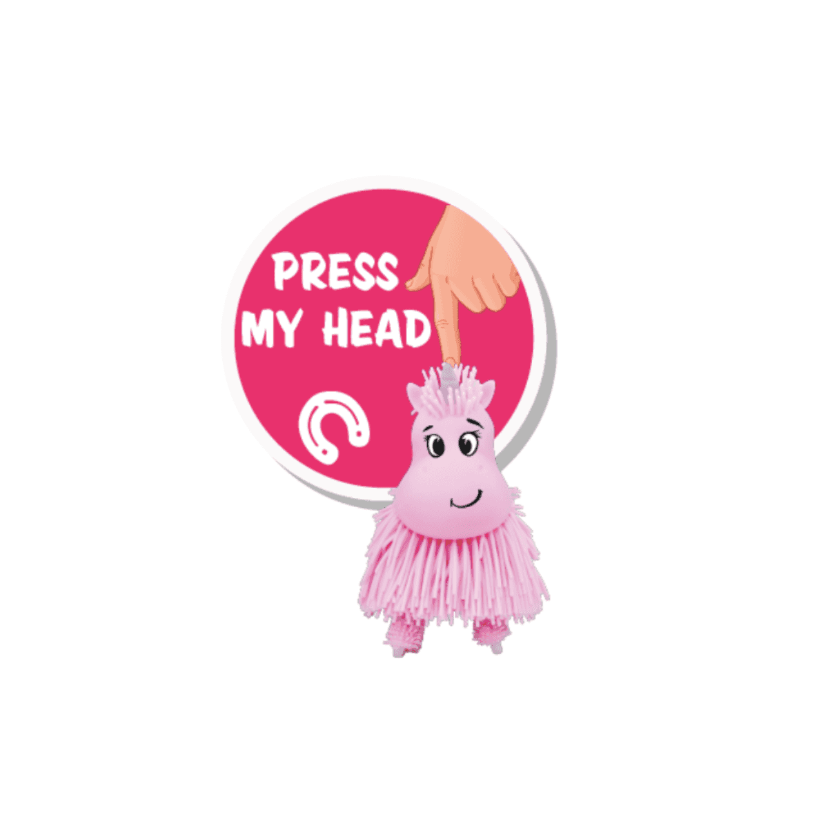 Đồ Chơi Thú Cưng Nhún Nhảy Kỳ Lân Hồng JIGGLY PETS JP002F-PI