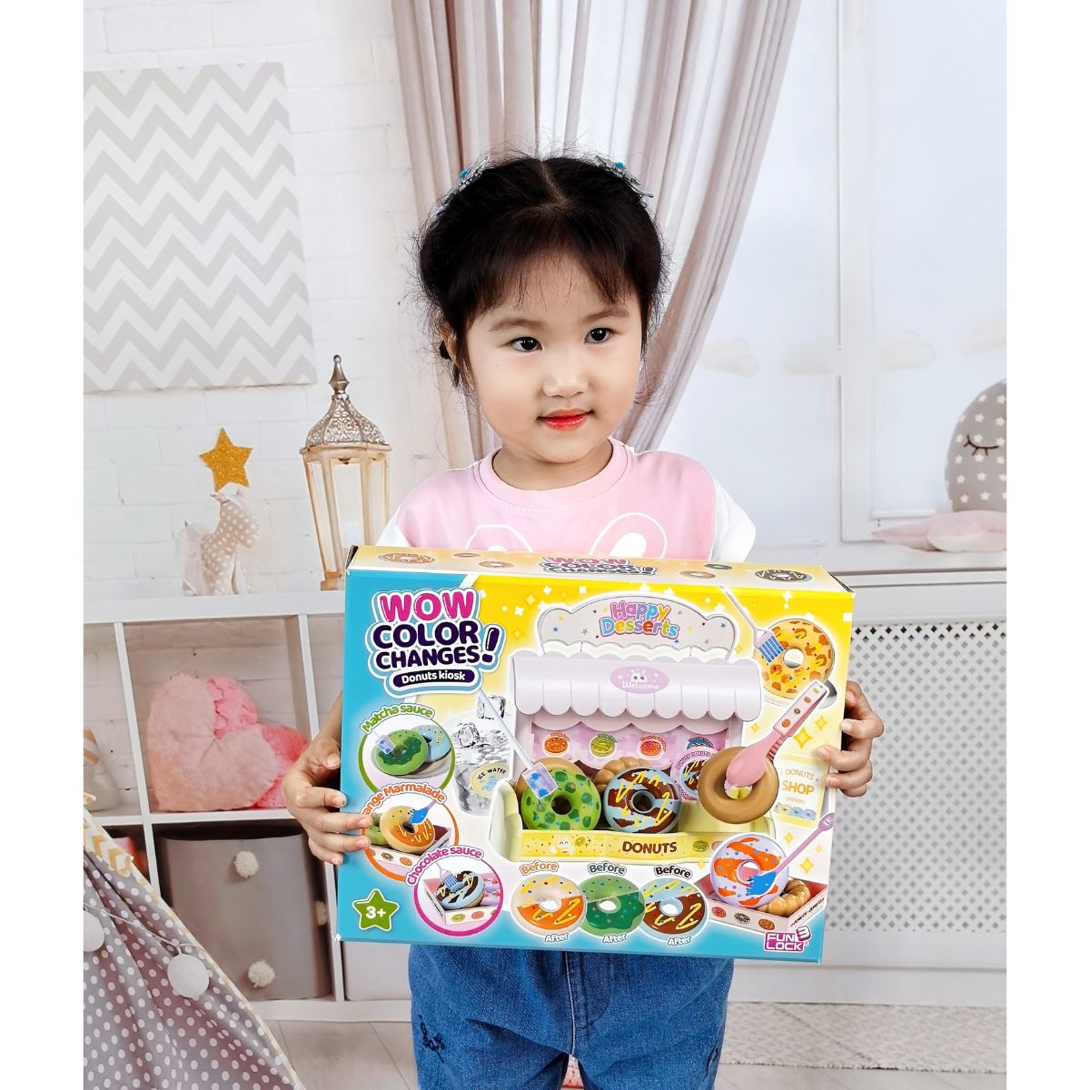 Đồ Chơi Thức Ăn Đổi Màu - Bánh Donut SWEET HEART B1014