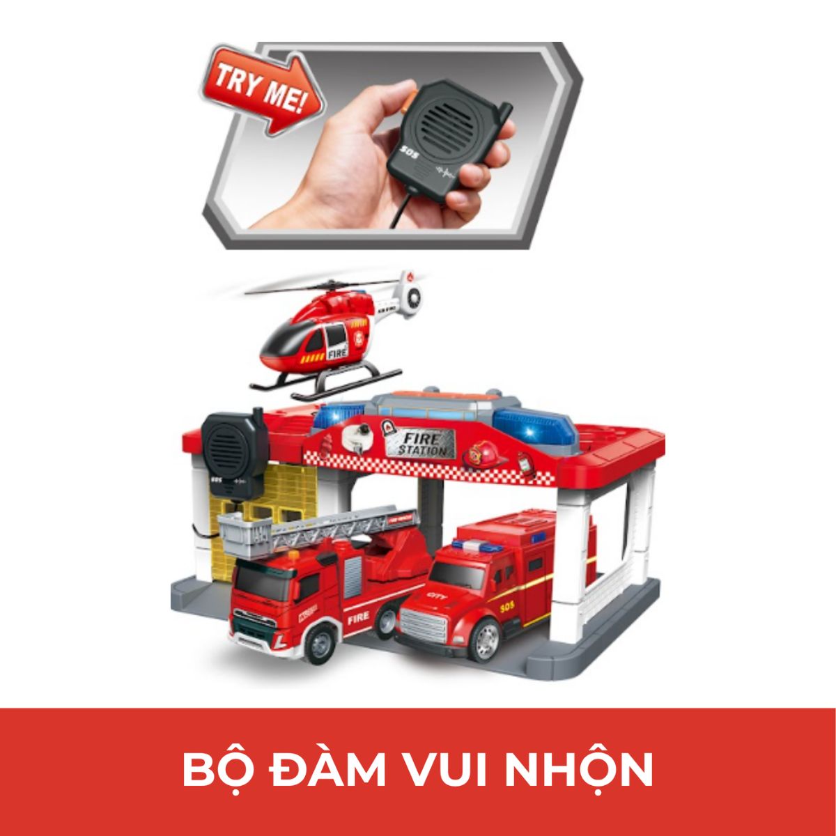 Đồ Chơi Trạm Cứu Hỏa Có Bộ Đàm, Đèn Và Âm Thanh VECTO VT66619V
