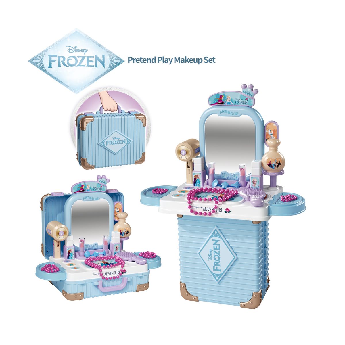 Đồ Chơi Trang Điểm Dáng Vali 3 Trong 1 Frozen SWEET HEART SH8-303A