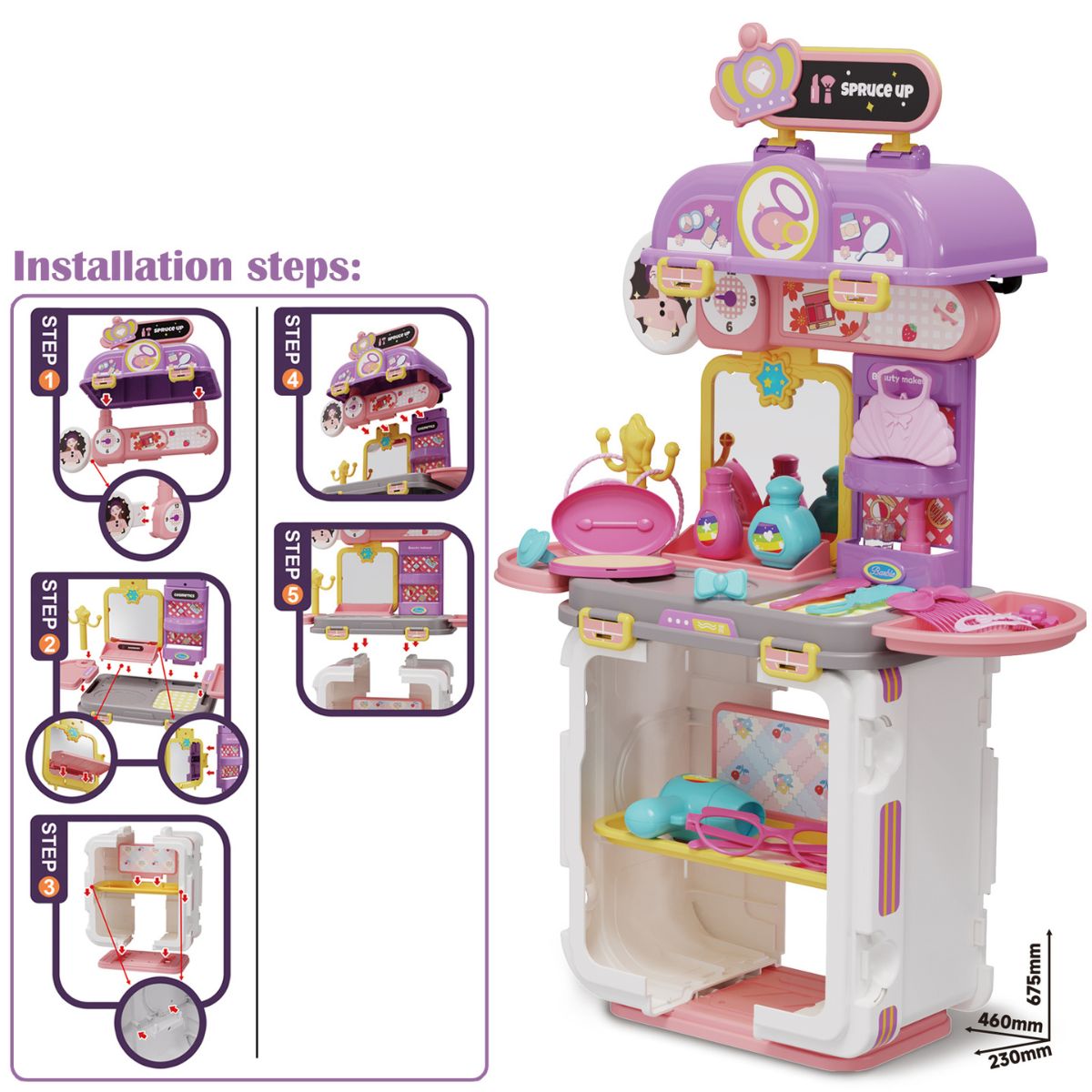 Đồ Chơi Trang Điểm Nhỏ 44 Chi Tiết SWEET HEART SH33648