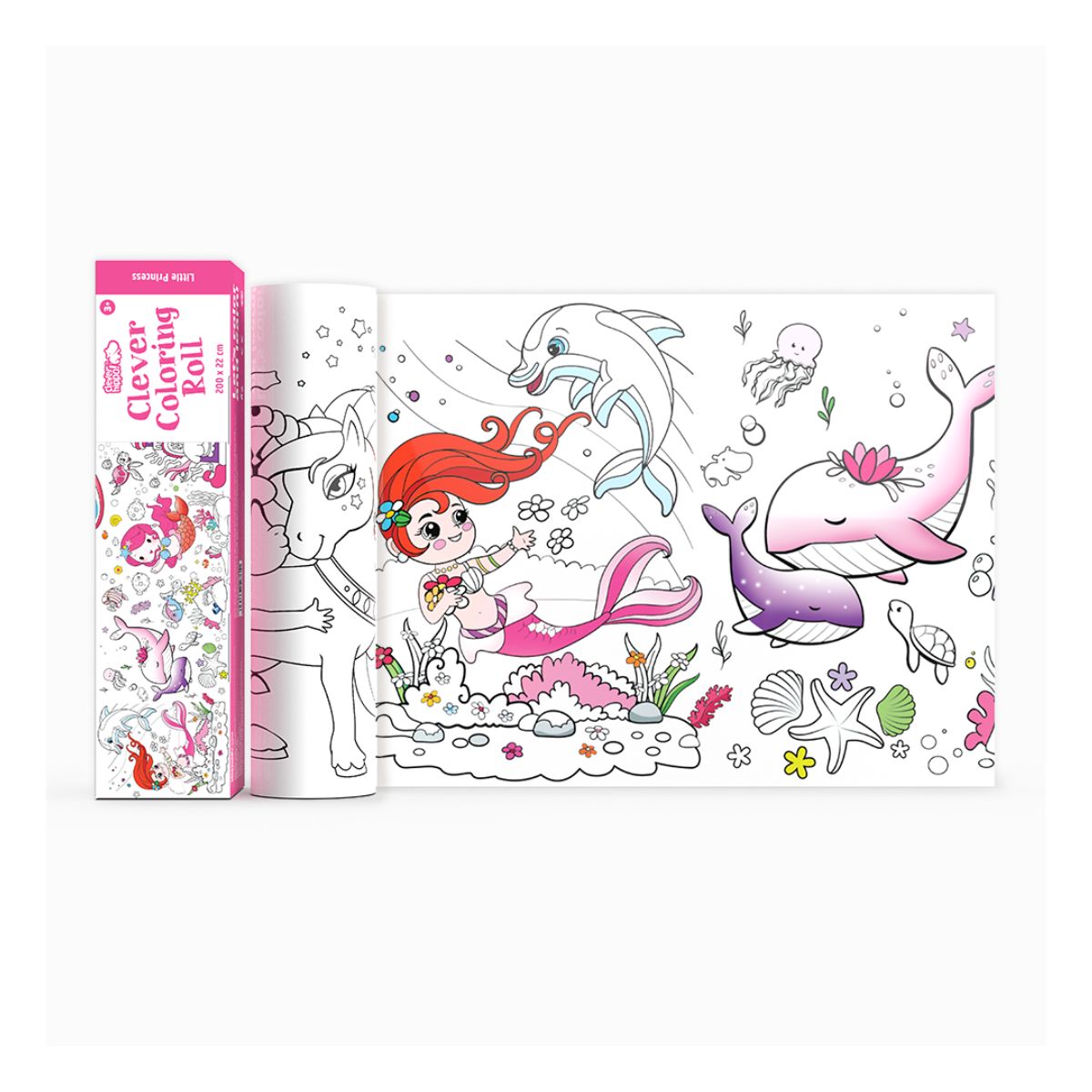 Sách Tô Màu Dạng Cuộn - Little Princess CLEVER HIPPO CR03