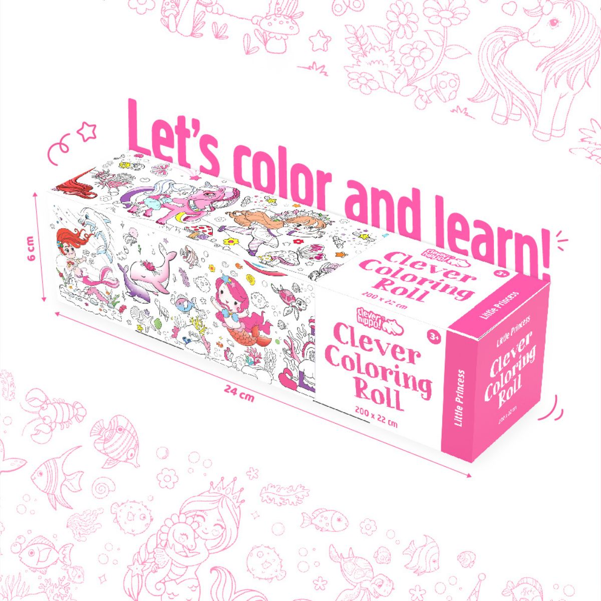 Sách Tô Màu Dạng Cuộn - Little Princess CLEVER HIPPO CR03