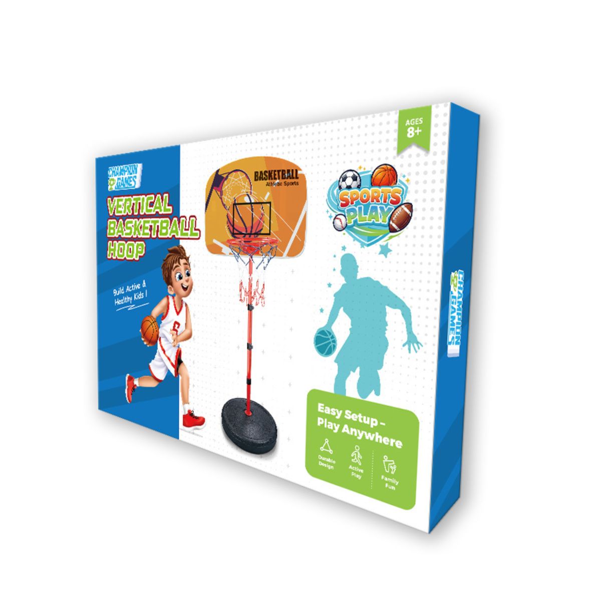 Đồ Chơi Trụ Bóng Rổ Cao 205cm CHAMPION GAMES CPG001SP