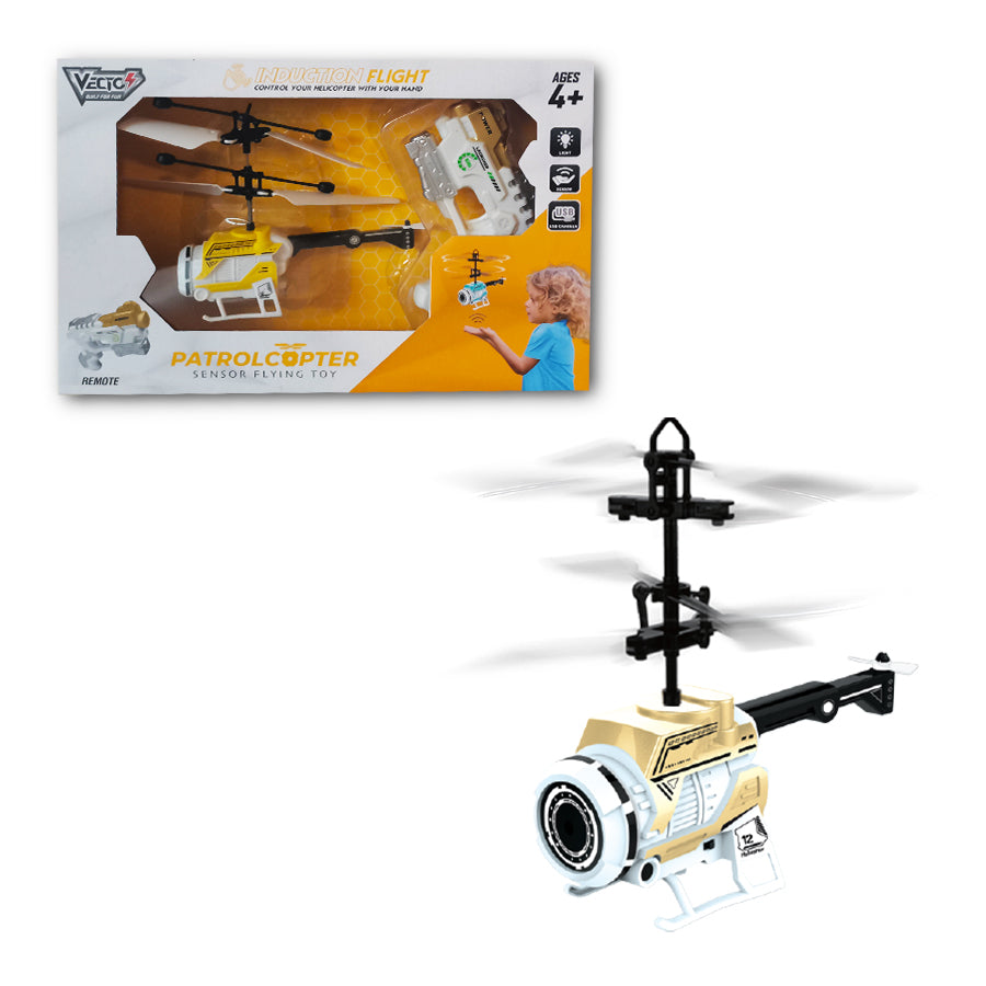 Đồ Chơi Trực Thăng Tuần Tra Cảm Biến (Vàng) VECTO VT2350E
