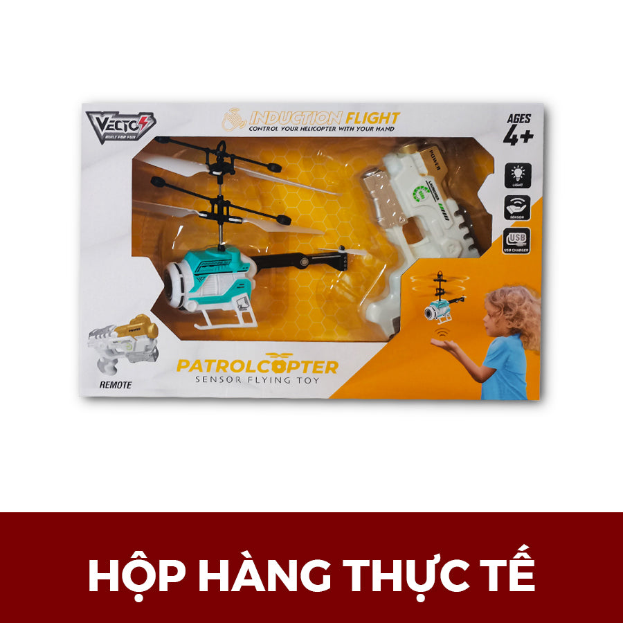 Đồ Chơi Trực Thăng Tuần Tra Cảm Biến (Xanh) VECTO VT2350E