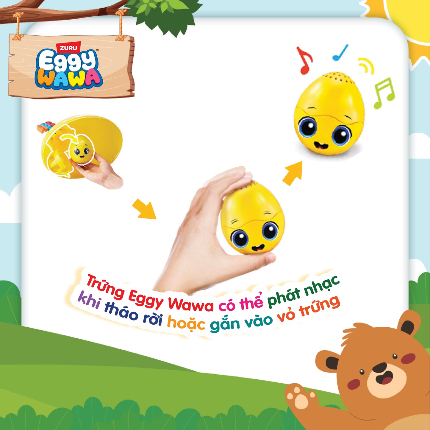 Đồ Chơi Trứng Bất Ngờ - Vui học EGGY WAWA 15103