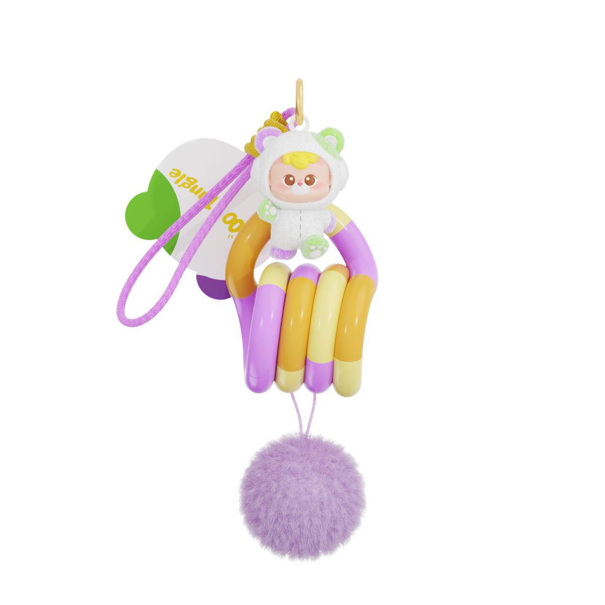 Đồ Chơi Vòng Xoắn Thư Giãn - Móc Khóa Gấu TANGLE 85735