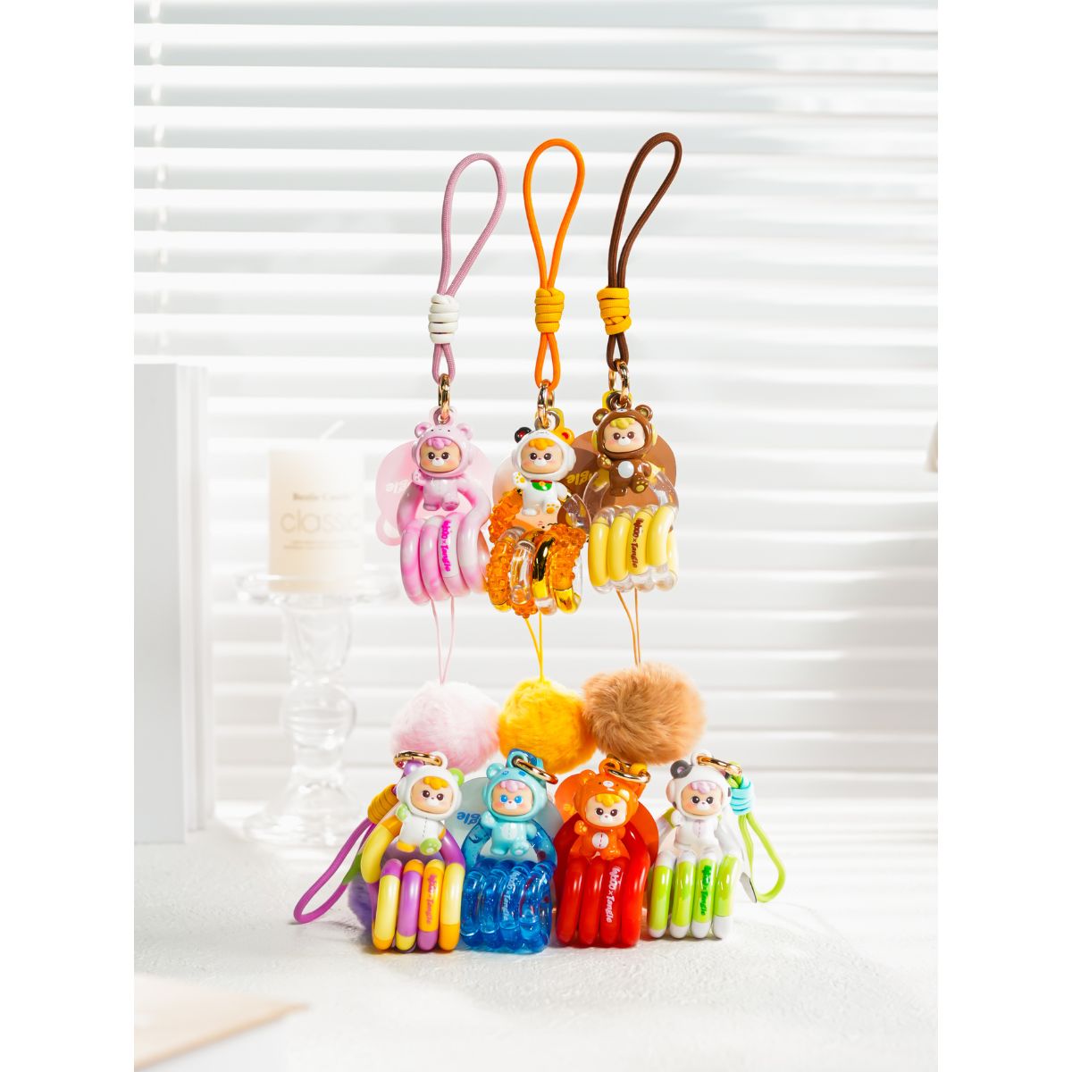 Đồ Chơi Vòng Xoắn Thư Giãn - Móc Khóa Gấu TANGLE 85735