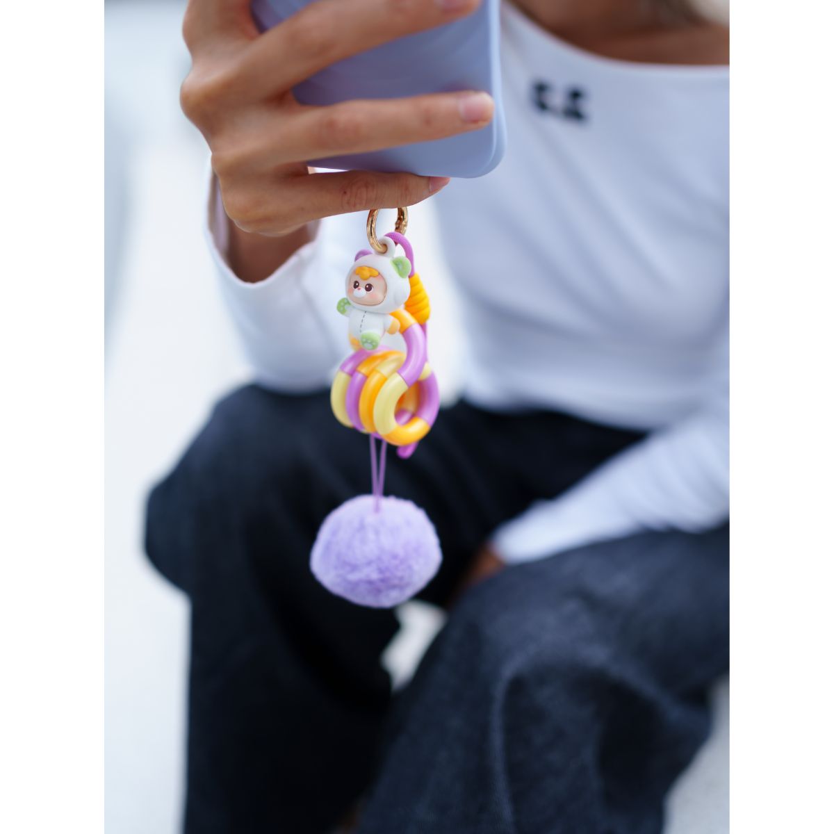 Đồ Chơi Vòng Xoắn Thư Giãn - Móc Khóa Gấu TANGLE 85735