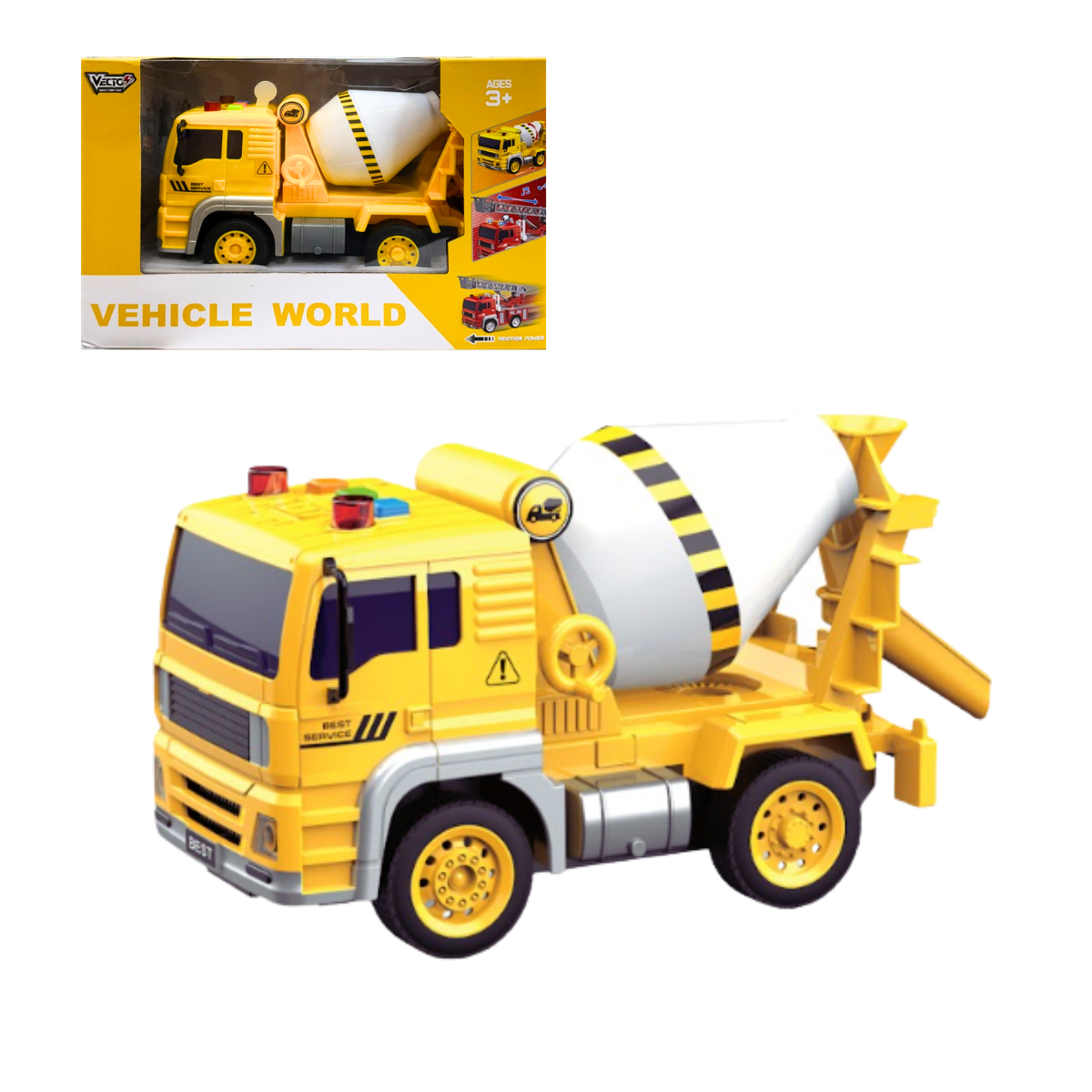 Đồ Chơi Xe Ben Công Trình Chạy Trớn Có Đèn Và Âm Thanh VECTO VT511B