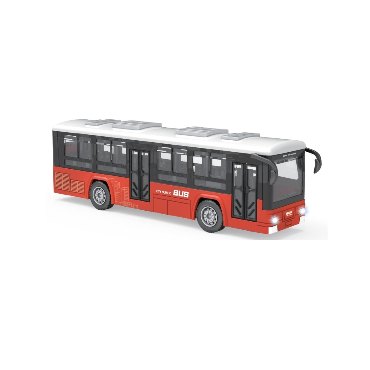 Đồ Chơi Xe Buýt Thành Phố Có Đèn Và Âm Thanh (Đỏ) VECTO VT0771B