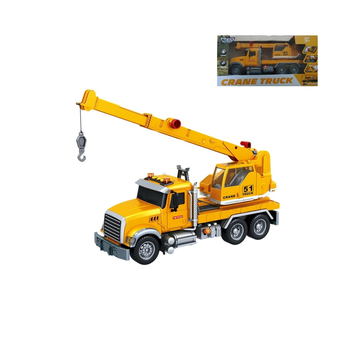 Đồ Chơi Xe Cần Cẩu Có Đèn Và Âm Thanh VECTO VT51P-2