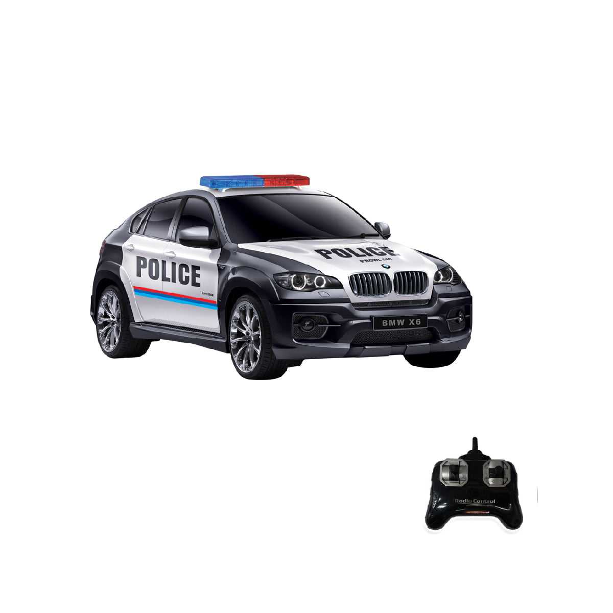 Đồ Chơi Xe Cảnh Sát Bmw X6 Điều Khiển Từ Xa (Đen) VECTO VT2404P