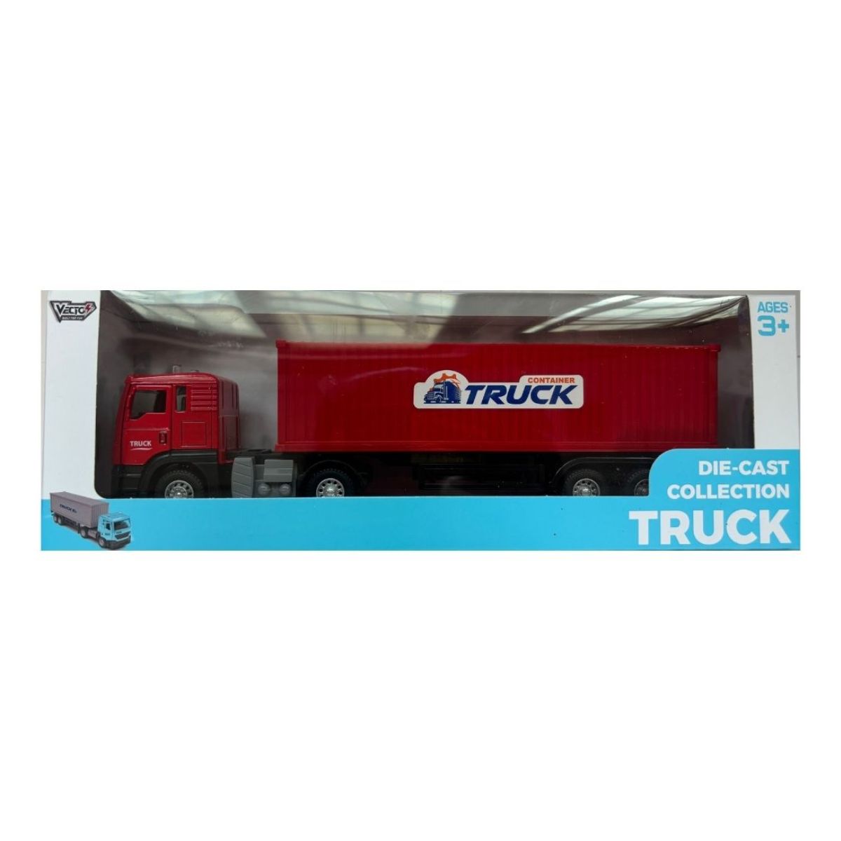 Đồ Chơi Xe Container Chở Hàng Chạy Trớn (Đỏ) VECTO VT18A